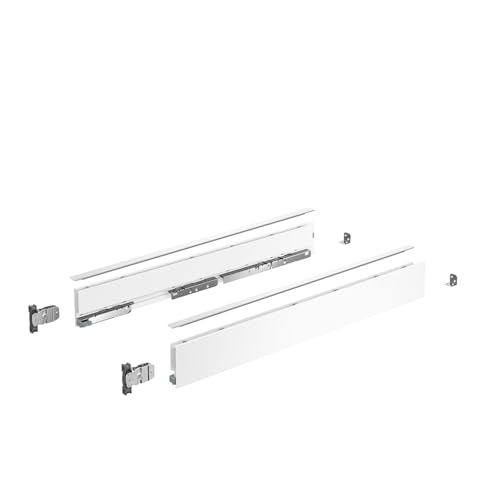 Hettich Zarge AvanTech YOU Set, Höhe 77 mm, NL 450 mm, weiß, links und rechts von Hettich