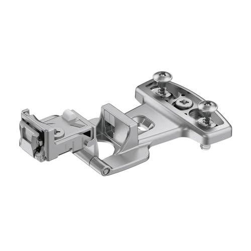 Grundscharnier Selekta Pro 2000 E, 180 °, Auflage -3.2 mm, mit Spreizmuffen, vernickelt_Artikel _ 45064 von Hettich