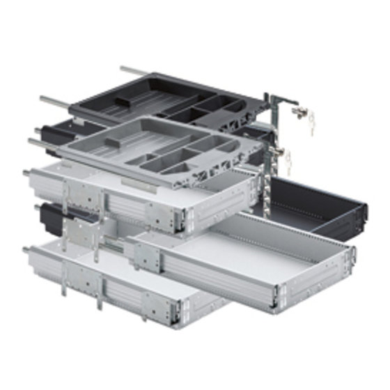 HETTICH - Büromöb.-Container-Set,mit Vollauszug,Systema Top 2000 41063,Stahl von Hettich