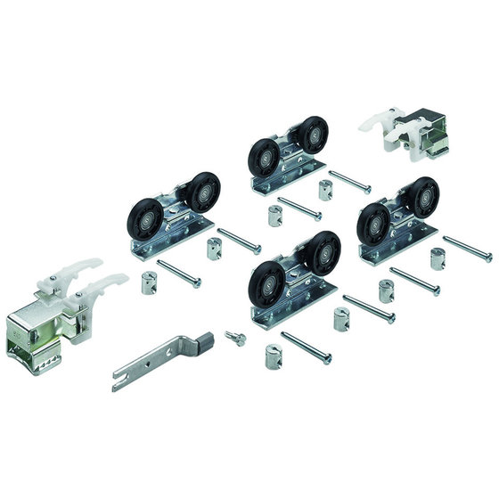 HETTICH - MB-Schiebetürbeschläge-Set,TopLine 1,45078, 2-T.,für einliegende Türen,75kg von Hettich