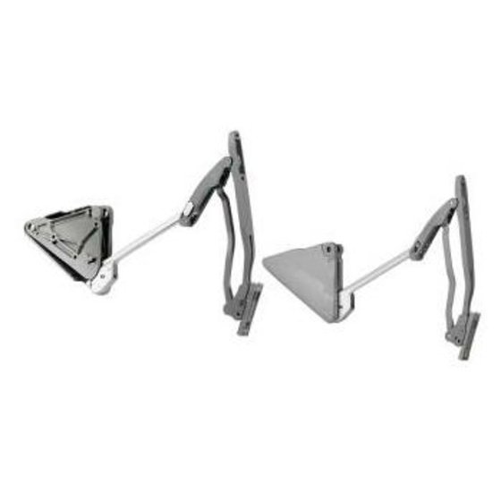 HETTICH - Möbel-Hochfaltbeschlag, Lift Advanced HF 9079610, einstellbar, Aluminium grau Si von Hettich