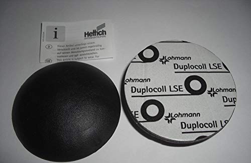 Hettich 2 Stück Wandpuffer, selbstklebend, schwarz, rund 60mm, 13 mm hoch von Hettich