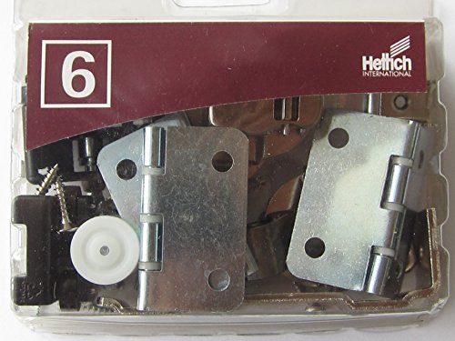 Hettich 6 WingLine 77 Montagesatz für eine Falttür, max. 40 kg, 1 Satz, 1477 von Hettich