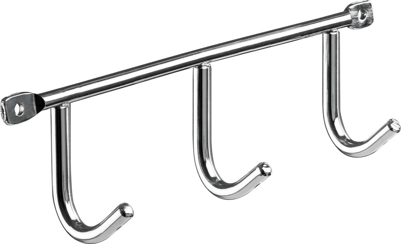 Hettich Garderobenhaken Hettich Garderobenleiste 3 Haken 20,0 x 5,2 x 3,5 von Hettich