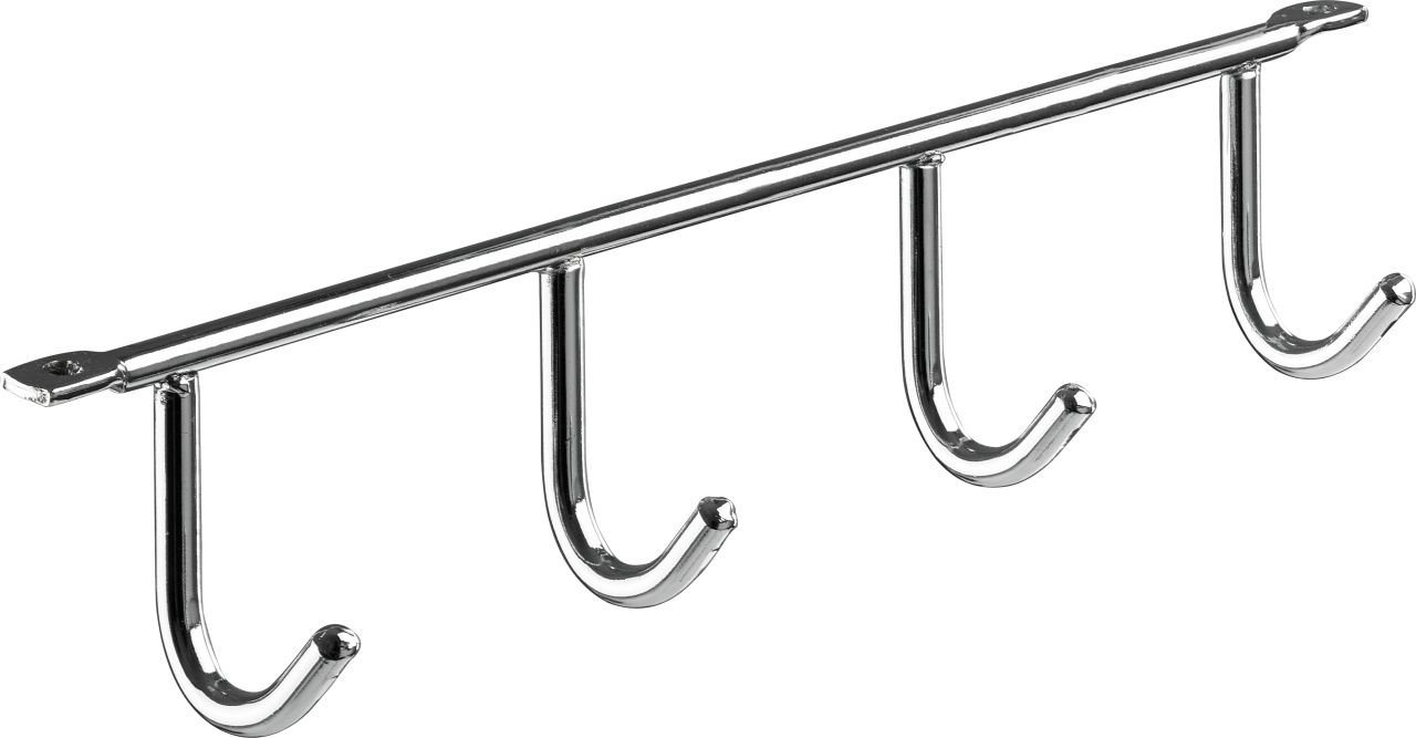 Hettich Garderobenhaken Hettich Garderobenleiste 4 Haken 27,5 x 5,2 x 3,5 von Hettich