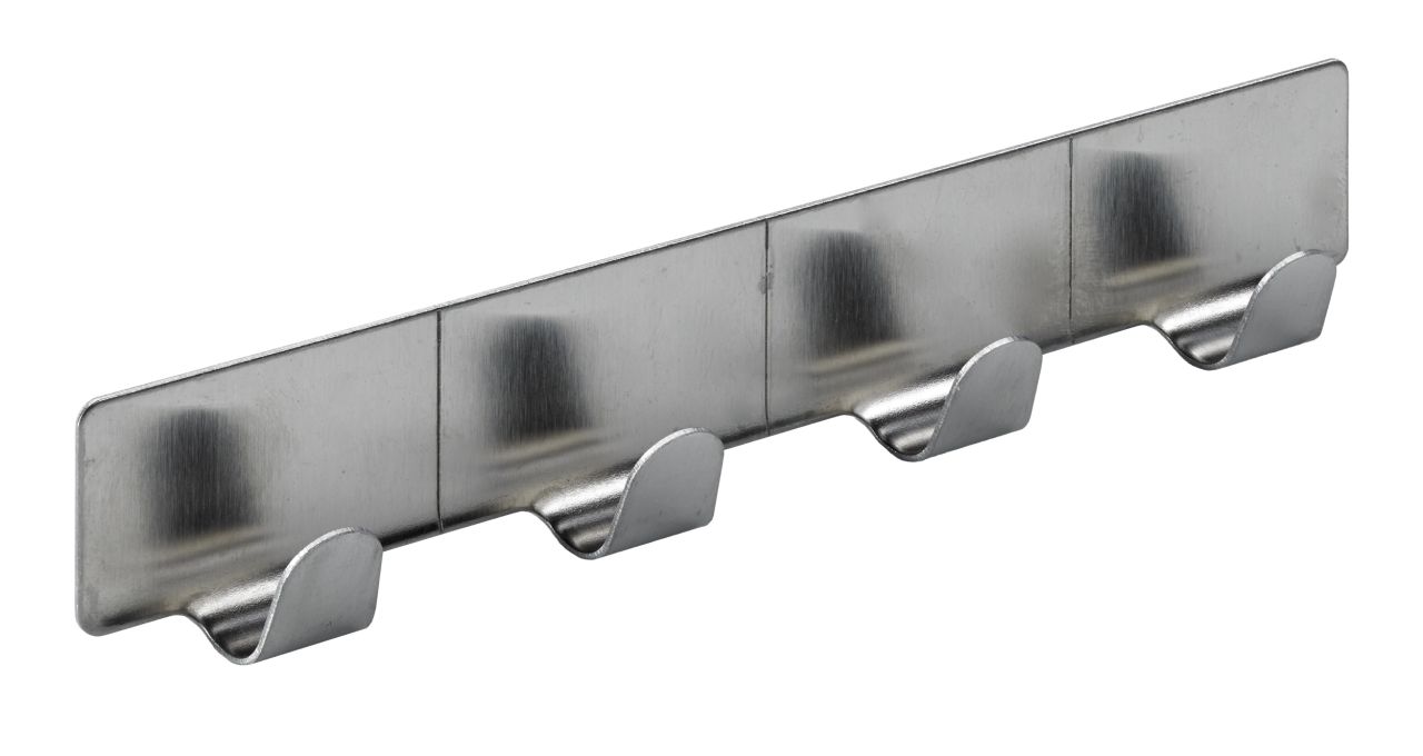 Hettich Garderobenleiste selbstklebend 4 Haken 15,0 x 2,8 x 2,0 cm von HETTICH