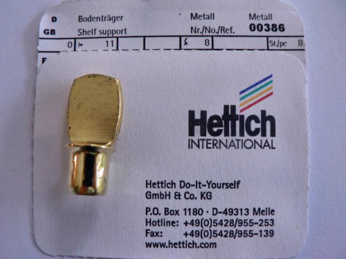 Hettich Löffelbodenträger, Stahl vermessingt, Maße 8 mm, 8 Stück Artikelnr. 386 Hettich Löffelbodenträger, Stahl vermessingt, Maße 8 mm, 8 Stück Artikelnr. 386 von Hettich
