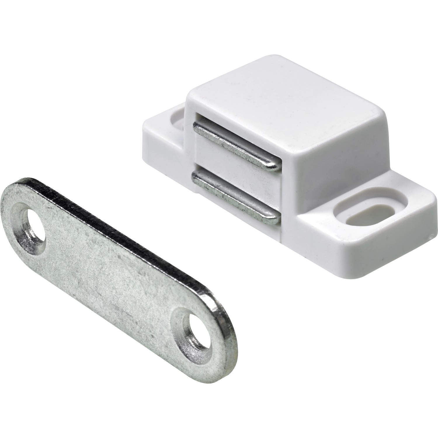 Hettich Magnetschnäpper 4 kg Platte Starr Verzinkt Weiß 4 Stück Hettich Magnetschnäpper 4 kg Platte Starr Verzinkt Weiß 4 Stück von HETTICH