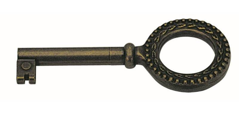 Hettich Möbelbeschlag Hettich Buntbart-Schlüssel brüniert 75 x 4 mm von Hettich