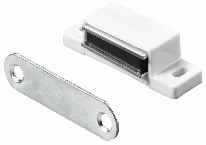 Hettich Möbelbeschlag Hettich Magnetschnäpper 15 x 14 x 45 mm weiß 5 kg von Hettich