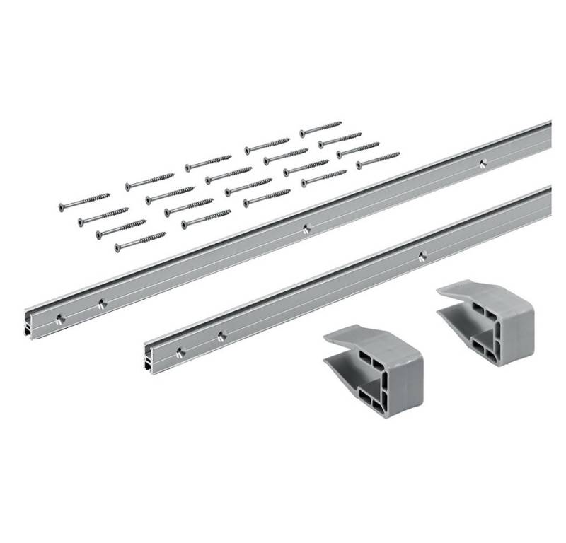 Hettich Möbelbeschlag SlideLine M Profilsets: 2 Profile, Profilhöhe mm 18 mm, Länge 2500 mm von Hettich