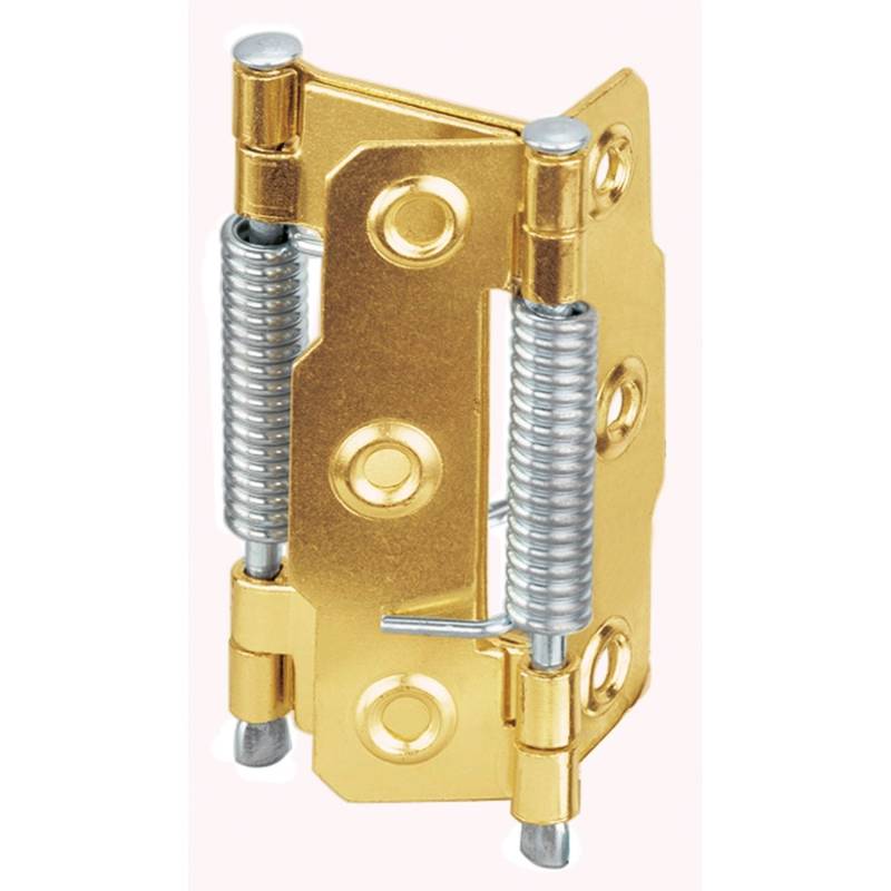 Hettich Pendeltürbeschlag 19 mm - 30 mm Stahl vermessingt 2 Stück von HETTICH