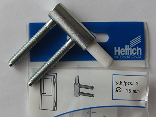 Hettich Rahmenunterteil wartungsfrei, ø 15 mm, 40 kg, Stahl verzinkt, 2 Stück, 62553 von Hettich