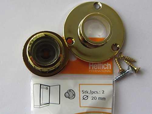 Hettich Schrankrohrlager für runde Rohre ø 20 mm, Kunststoff vermessingt, 1 Paar, 62307 Hettich Schrankrohrlager für runde Rohre ø 20 mm, Kunststoff vermessingt, 1 Paar, 62307 von Hettich
