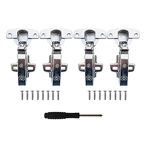 Hettich Sensys 8645i TH52 110° Eckanschlag Scharnier mit Integrierter Dämpfung Soft Close Automatikscharnier Scharniere für Küchenschrank Kleiderschrank 4 Stück von Hettich