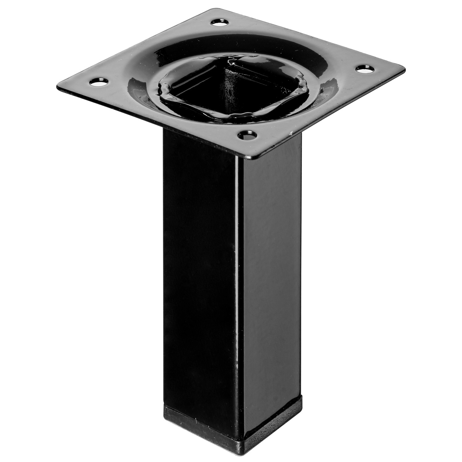 Hettich Tischbein 25 mm x 25 mm x 100 mm Schwarz von HETTICH