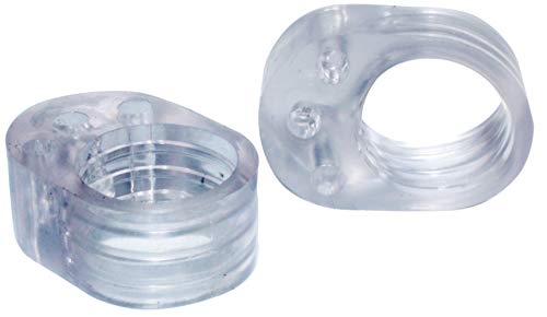 HKB ® Türklinkenpuffer Türpuffer Puffer transparent, 30 x 22 mm, Kunststoff/Gummi, 2 Stück von Hettich