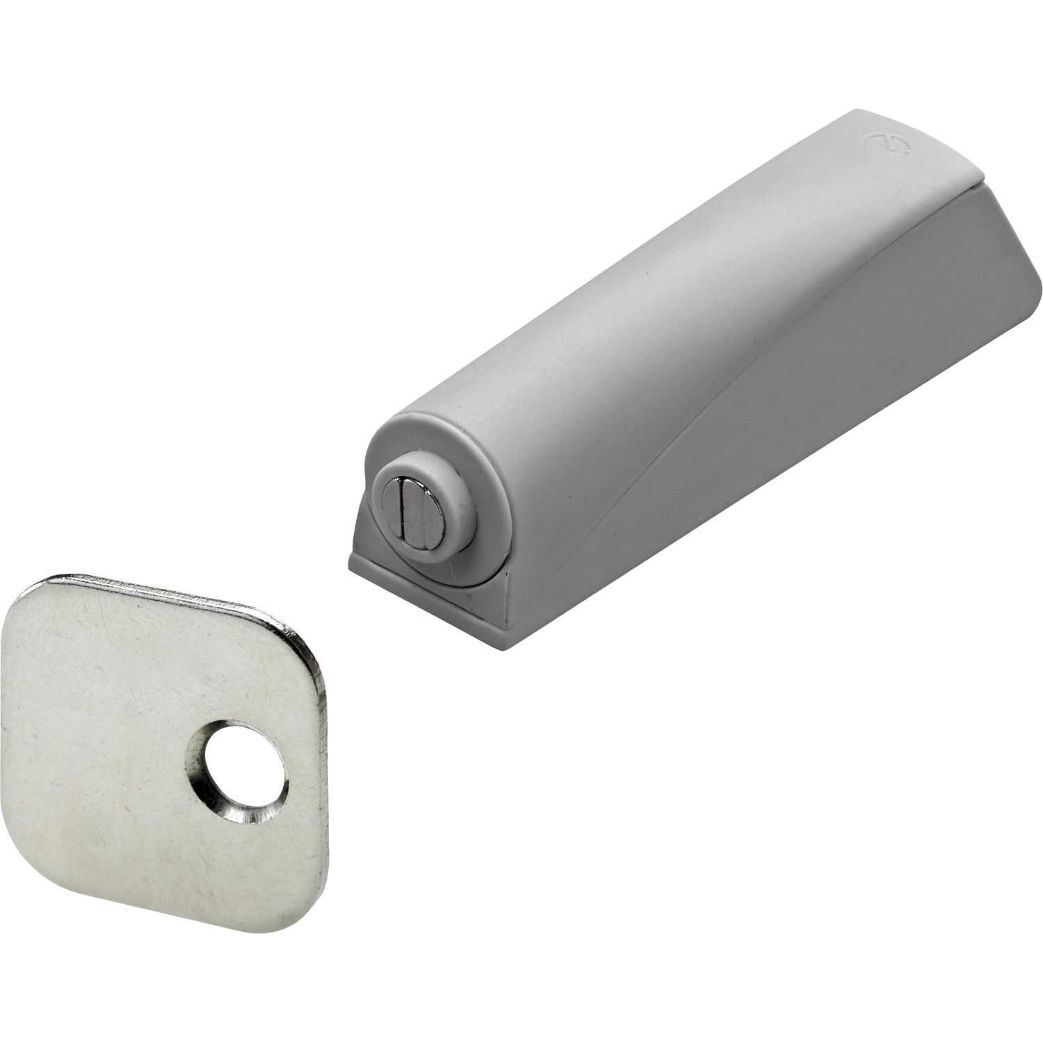 Hettich Türöffner Push-to-open mit Magnet Kunststoff Grau 2 Stück von HETTICH