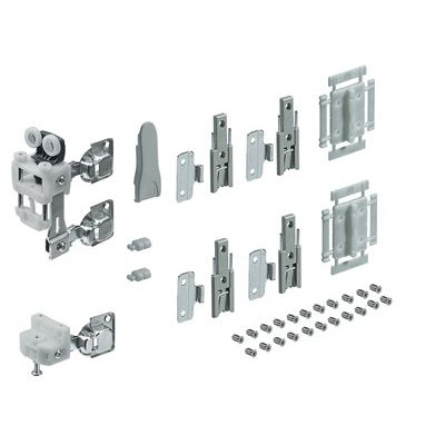 MB- Falttürbeschl.-Set, 1-T., 2-Fl., WingLine L, 9237881, für vorliegende Türen von Hettich