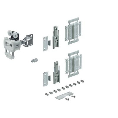 MB- Falttürbeschl.-Set, 1-T., 2-Fl., WingLine L, 9237903, für vorliegende Türen von Hettich