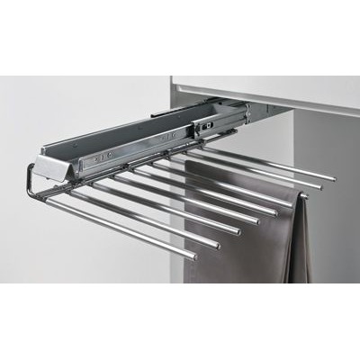 Schrank-Hosenhalter,ausziehbar,9162284,Anz.Hosenhalt.9,Stahl silber von Hettich
