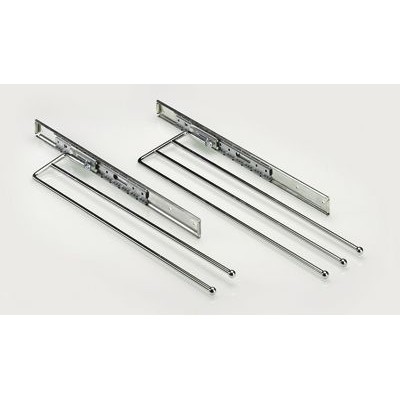 Spülenschrank-Handtuchhalter, ausziehbar, 49234,Anzahl Arme 2,B 102mm, Stahl chr von Hettich