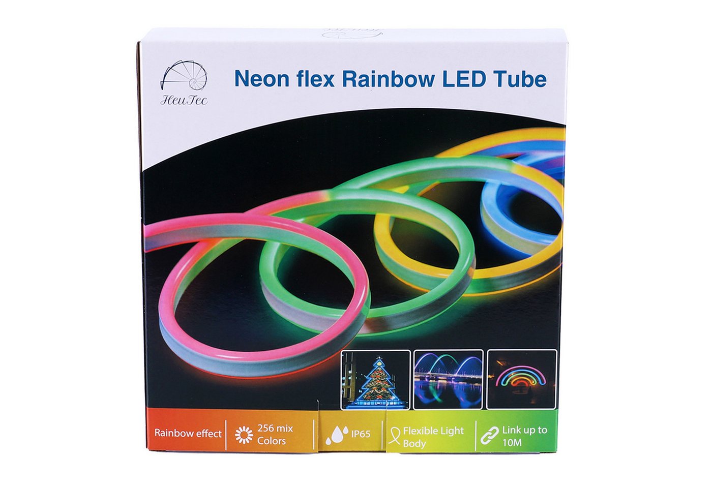 HeuTec Lichterschlauch Rainbow 5m Stripe außen Outdoor wasserdicht verkettbar Fernbedienung, 5m, inkl Fernbedienung, Wasserdicht, verkettbar/verknüpfbar HeuTec Lichterschlauch Rainbow 5m Stripe außen Outdoor wasserdicht verkettbar Fernbedienung, 5m, inkl Fernbedienung, Wasserdicht, verkettbar/verknüpfbar von HeuTec