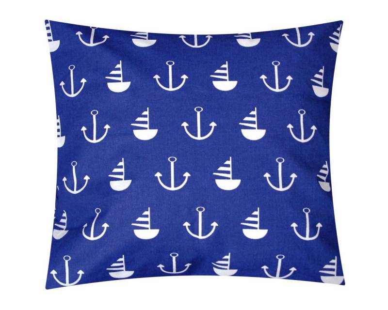 Heubergshop Kissenbezug, (1 Stück), 40x40cm Anker Kissenhülle 100% Baumwolle Deko (1-Stück-520/1-40x40) von Heubergshop