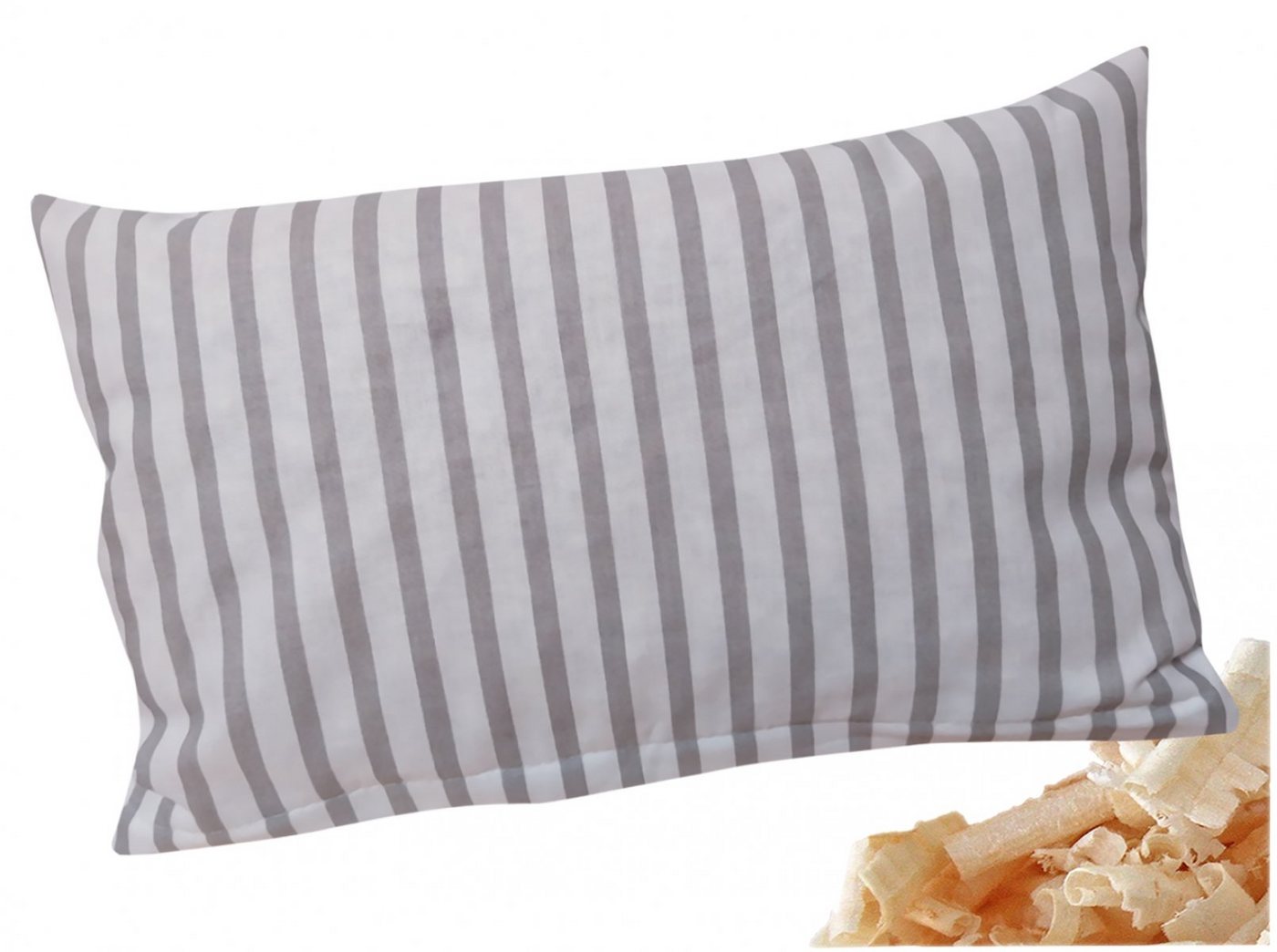 Heubergshop Zirbenkissen, 1-tlg., 30x20cm Gefüllt mit Zirbenspäne gestreift (KY-Streifen-20x30) von Heubergshop