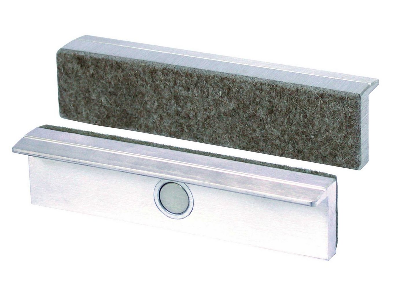 Heuer Zwinge HEUER Magnet-Schutzbacke Typ Fi für Schraubstock 180 mm, Aluminium-Filzbelag von Heuer
