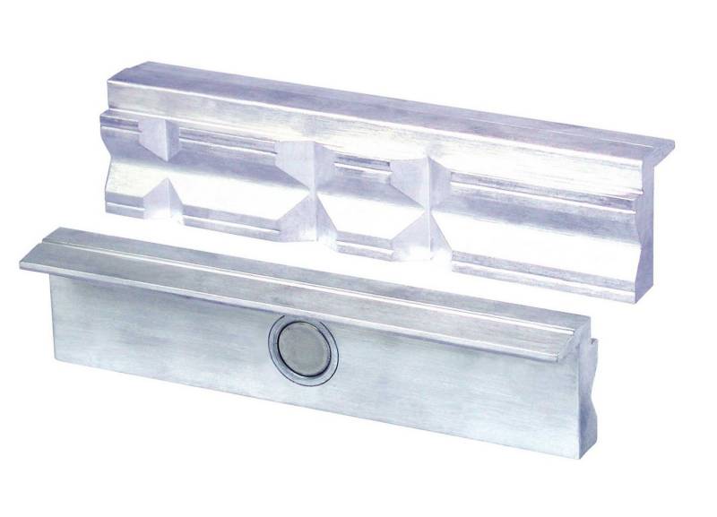 Heuer Zwinge HEUER Magnet-Schutzbacke Typ P für Schraubstock 115 mm, Aluminium mit Prismen von Heuer