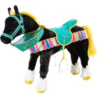 KARUSSELLPFERD schwarz mit Sound von Heunec