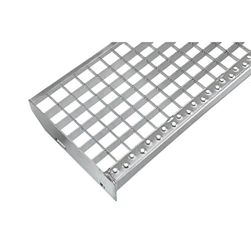 Einpress Treppenstufe EP Stufe Tritt Gitterroststufe 30x30 mm (1000 x 270 mm) von Heunert