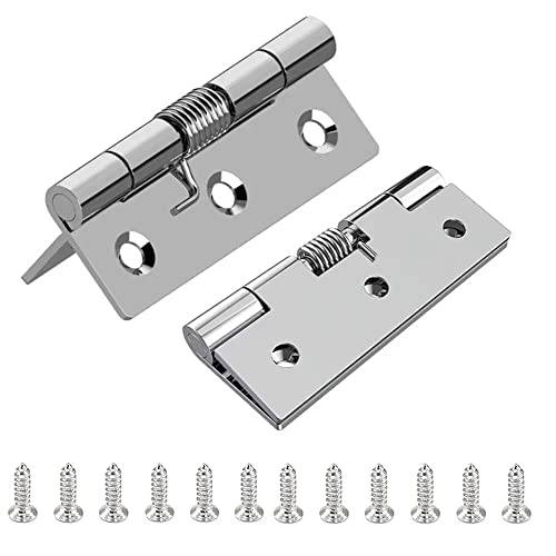 2 Stück 10,2 cm Federtürscharniere, robustes Fensterscharnier, 304 Edelstahl für Innentüren, Schließen von Federscharnieren von Heuskay