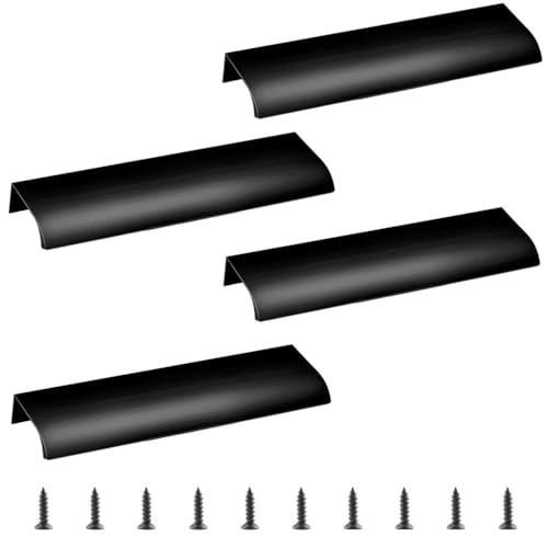 Heuskay 4 Stück Schrankgriffe Schwarze Schubladengriffe, Küchenschubladengriffe 150mm Gesamtlänge Schwarze Schrankgriffe für moderne Schubladengriffe Heuskay 4 Stück Schrankgriffe Schwarze Schubladengriffe, Küchenschubladengriffe 150mm Gesamtlänge Schwarze Schrankgriffe für moderne Schubladengriffe von Heuskay