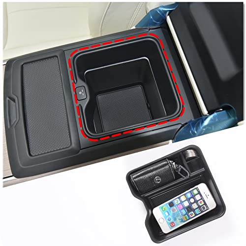 Heutamo Mittelkonsole Armlehne Organizer Tablett kompatibel mit Land Rover Range Rover Sport/Vogue Zubehör 2023 2024, Armlehne Aufbewahrungsbox Tablett (Armlehne Aufbewahrungsbox mit Kühlschrank) von Heutamo