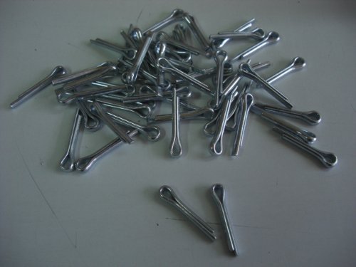 Splinte, Metallsplinte, Splitpennen, 3,2 x 40 mm, Stahl verzinkt, DIN 94, 50 Stück, 4403300 von Heuts