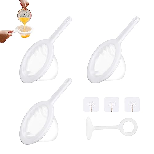 Sieb Filter Nylon Sieb Mit Griff 3 Stück mit 3 Klebehaken und 1 Rührstab Lebensmittel Sieb Filter Haushaltssieb Mesh Feines Sieb für Filterung Von Saft Kaffee Sojamilch Sieb Filter Nylon Sieb Mit Griff 3 Stück mit 3 Klebehaken und 1 Rührstab Lebensmittel Sieb Filter Haushaltssieb Mesh Feines Sieb für Filterung Von Saft Kaffee Sojamilch von Heveer
