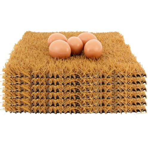 Hevtsde Hühner-Nistkasten-Pads – Nistpads für Stallzubehör, 30,5 x 30,5 cm, waschbar, wiederverwendbar, Hühnerstall, Nisteinlagen zum Eierlegen, Hühnerzubehör (gelb) von Hevtsde