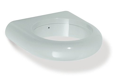 HEWI Kleiner, ringförmiger Halter für Becher oder Seifenablage-Einsatz (Wandhalter in Farbe weiß) 477.00.100 99 von HEWI