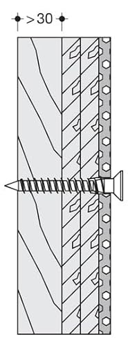 HEWI Befestigungsmaterial / Befestigung für Rückenstützen der Serien 801 / 805 Classic, für Einsatz in Leichtbauwänden - Nr. BM12.2 von Hewi Heinrich Wilke