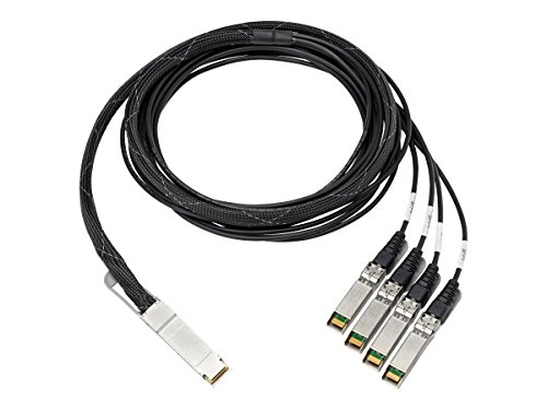 Hewlett Packard Enterprise 100GB QSFP28 3m câble de Fibre Optique QSFP+ 4X QSFP+ Black,Aluminium - Câbles de Fibre Optique (3 m, QSFP+, 4X QSFP+, Male Connector/Male Connector, Black,Aluminium) von Hewlett Packard Enterprise