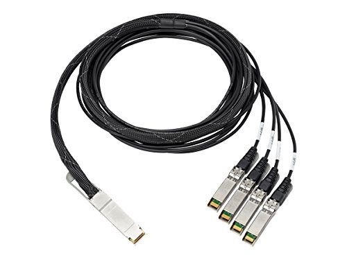 Hewlett Packard Enterprise 100GB QSFP28 3m câble de Fibre Optique QSFP+ 4X QSFP+ Czarny, Aluminium - Câbles de Fibre Optique (3 m, QSFP+, 4X QSFP+, złącze męskie/męskie, czarne, Aluminium) von Hewlett Packard Enterprise