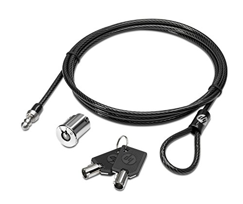 HP AU656AA - Cable antirrobo (Negro, Metálico, 250g, HP EliteBook Notebook PC HP ProBook Notebook PC HP 120W Advanced Docking Station) von HP