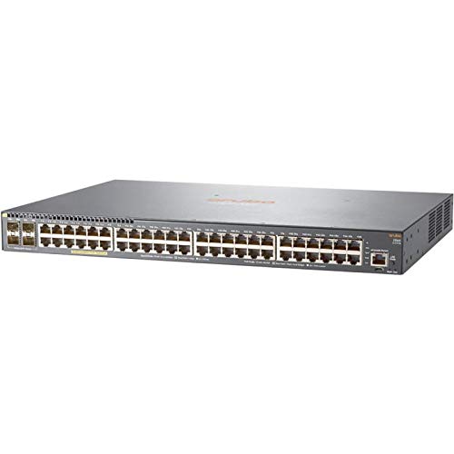 Hewlett Packard Enterprise Aruba 2540 48G Poe + 4SFP + Gestito L2 Gigabit-Ethernet (10/100/1000) Grigio 1U-Unterstützung für Power Over Ethernet (Poe) von Hewlett Packard