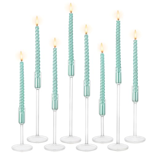 Hewory Kerzenständer Glas Kerzenhalter Stabkerze:8er Set Klar Stabkerzenhalter Hochzeitsdeko Kerzenständer Stabkerzen für Deko Wohnzimmer Weihnachten Tischdeko Hewory Kerzenständer Glas Kerzenhalter Stabkerze:8er Set Klar Stabkerzenhalter Hochzeitsdeko Kerzenständer Stabkerzen für Deko Wohnzimmer Weihnachten Tischdeko von Hewory