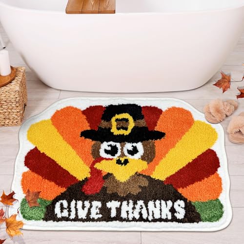 Hexagram Thanksgiving-Badezimmerteppich, Türkei, Erntedankfest, Badezimmer-Dekoration, Türkei-Teppich-Dekoration, Badematte, weich, rutschfest, waschbar Hexagram Thanksgiving-Badezimmerteppich, Türkei, Erntedankfest, Badezimmer-Dekoration, Türkei-Teppich-Dekoration, Badematte, weich, rutschfest, waschbar von Hexagram