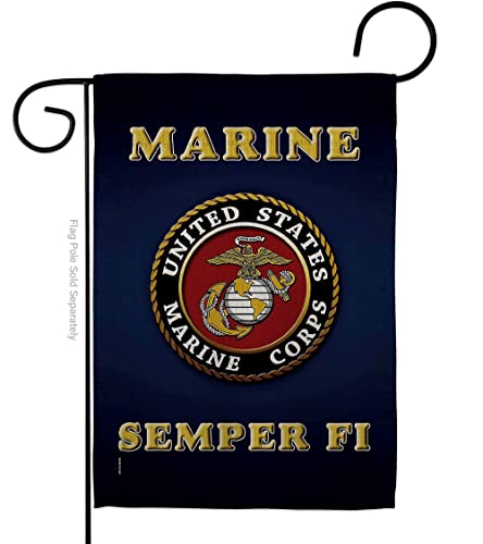 United State Marine Corps USMC Semper Fi Flagge, doppelseitig, Rasendekoration, Geschenk, Haus, Garten, Hof, Banner, amerikanisches Militär, Veteran, offizielles Lizenzprodukt, 30,5 x 45,7 cm, United State Marine Corps USMC Semper Fi Flagge, doppelseitig, Rasendekoration, Geschenk, Haus, Garten, Hof, Banner, amerikanisches Militär, Veteran, offizielles Lizenzprodukt, 30,5 x 45,7 cm, von Hexagram