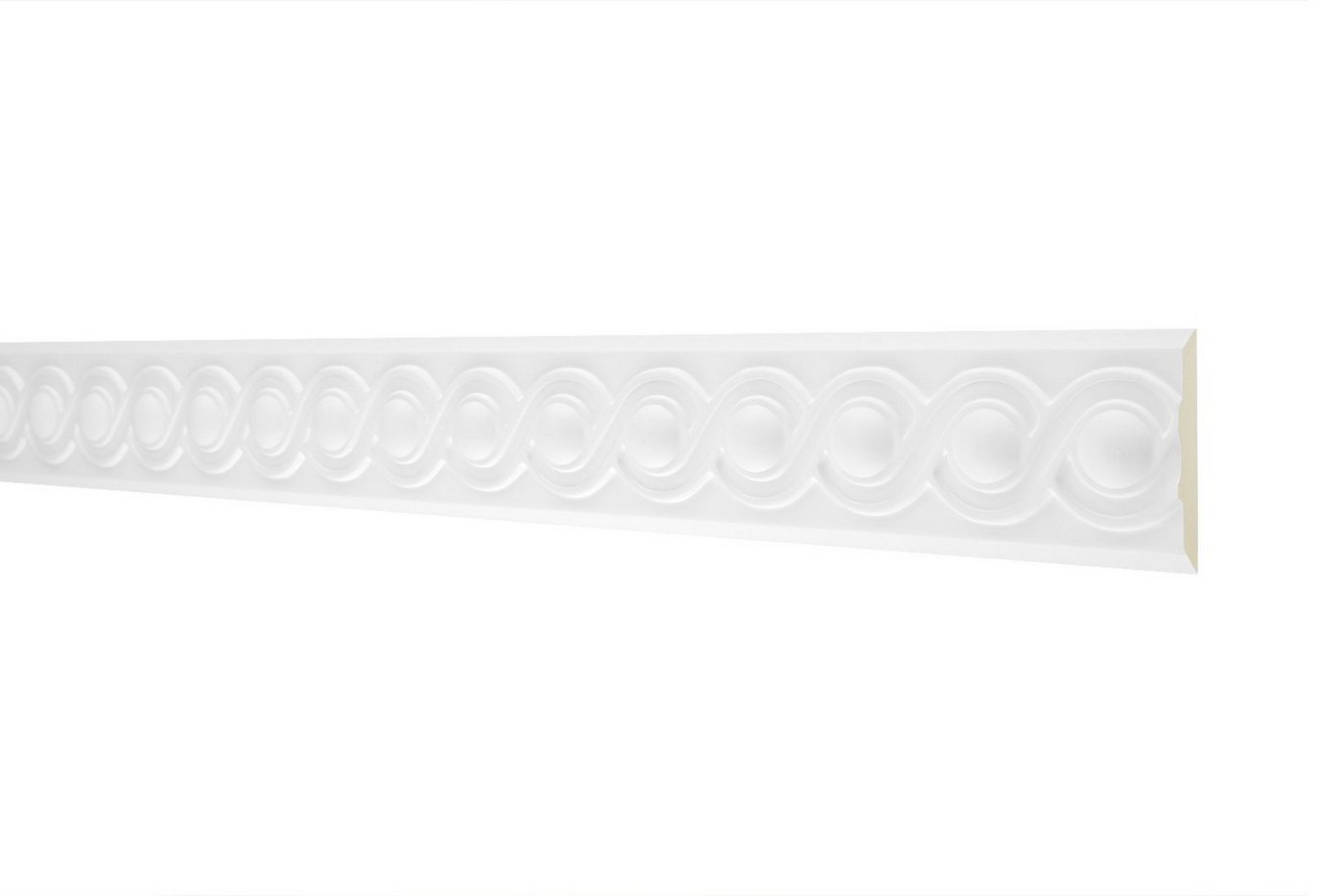 Hexim Perfect Stuckleiste AC 214, Flachprofile aus PU Serie 1 - Stuckprofil gemustert, weißes Zierprofil, hart & stoßfest - Wandleiste vorgrundiert Hexim Perfect Stuckleiste AC 214, Flachprofile aus PU Serie 1 - Stuckprofil gemustert, weißes Zierprofil, hart & stoßfest - Wandleiste vorgrundiert von Hexim Perfect