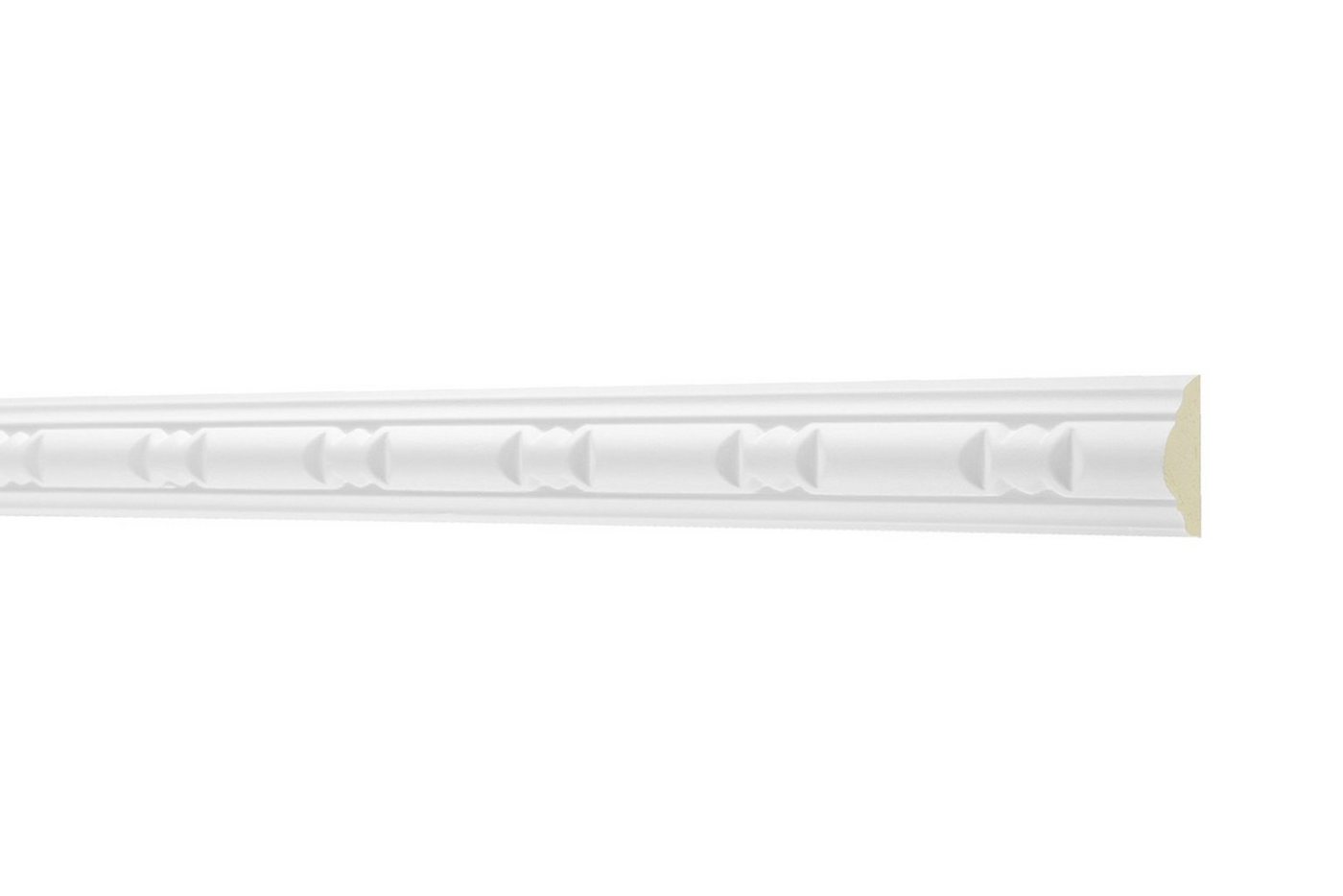 Hexim Perfect Stuckleiste AC 257, Flachprofile aus PU Serie 1 - Stuckprofil gemustert, weißes Zierprofil, hart & stoßfest - Wandleiste vorgrundiert Hexim Perfect Stuckleiste AC 257, Flachprofile aus PU Serie 1 - Stuckprofil gemustert, weißes Zierprofil, hart & stoßfest - Wandleiste vorgrundiert von Hexim Perfect